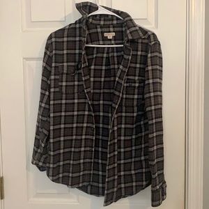 Grey and black flannel.